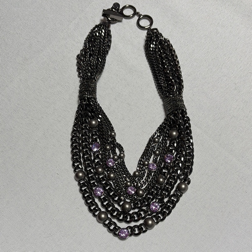 GIVENCHY Gun Metal Women’s Necklace. Excellent Condition.